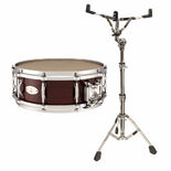 Black Swamp Multisonic Concert Snare Drum Maple Cherry Rosewood with FREE Concert Stand - 14x5
