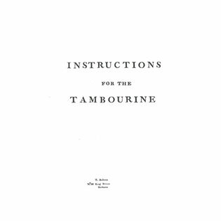 Bolton-Instructions for the Tambourine