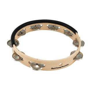 Black Swamp 10" Session Plus Headless Tambourine - Single Row, German Silver jingles