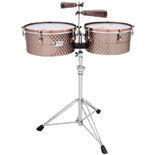 Toca Proline Timbales with Stand - Black Copper
