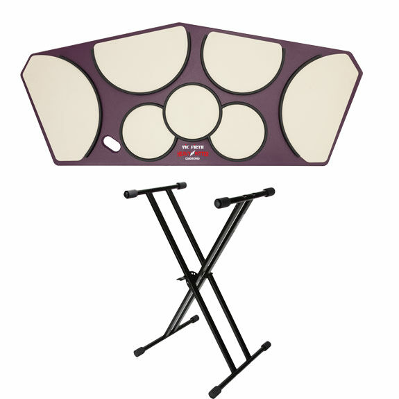 Vic Firth Heavy Small Quadropad with Rims & X-Stand Bundle | Steve