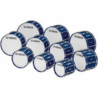 Yamaha MB-8300 Field-Corps Series Marching Bass Drum - Blue Forest