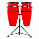 Toca Synergy Fiberglass Double Conga Set with Stand