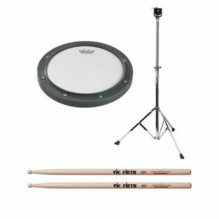 Remo 8" Tunable Practice Pad Complete Bundle with Stand and Drumsticks
