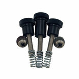 Black Swamp Knob Set for Sound Art Throw Off  (For 2nd Generation Strainers Post-2020 Drums)