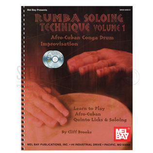 Brooks Rumba Afro Cuban Conga Drum Improvisation Cd Ethnic Percussion Method Books With Recording Ethnic Percussion Steve Weiss Music usd