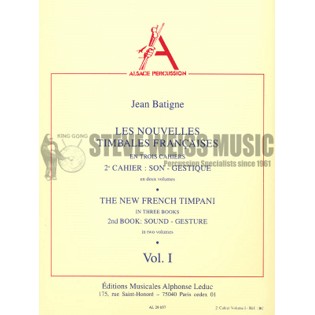 Batigne-vol. 1 New French Timpani 2nd Book: Sound-Gesture