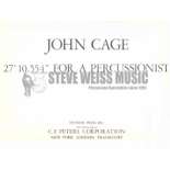 Cage-27' 10.554" for a Percussionist-P OS