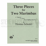 Schudel-Three Pieces for Two Marimbas (2S)-2M