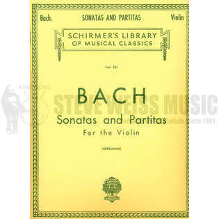 Bach-Sonatas and Partitas for Violin-Schirmer-Mal