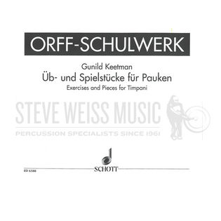 Keetman-Exercises and Pieces Timpani