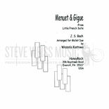 Bach-Menuet & Gigue (Little French Suite)(SP)-Kostowa-V/M