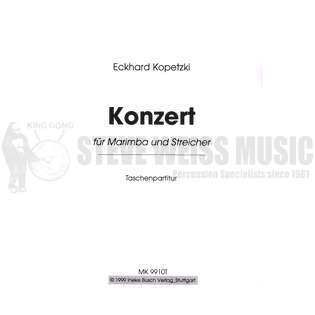 Kopetzki-Concerto for Marimba (StS)-M/Strings