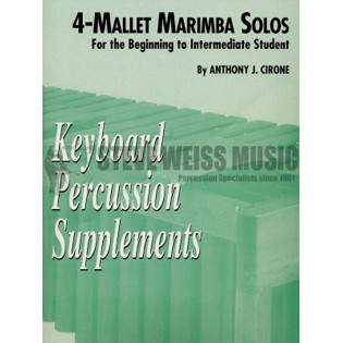 Cirone-Four Mallet Marimba Solos
