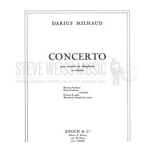 Milhaud-Concerto for Marimba and Vibraphone (2S)-M/V/PN OS
