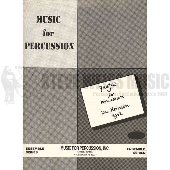 Fugue For Percussion By Lou Harrison Percussion Ensemble Music Sheet Music Steve Weiss Music harrison fugue for percussion p