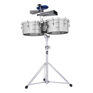 LP Tito Puente Timbale Set - 14/15 Stainless Steel (257S)