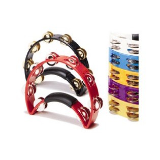 Rhythm Tech RT1011 Tambourine - Black with Brass Jingles