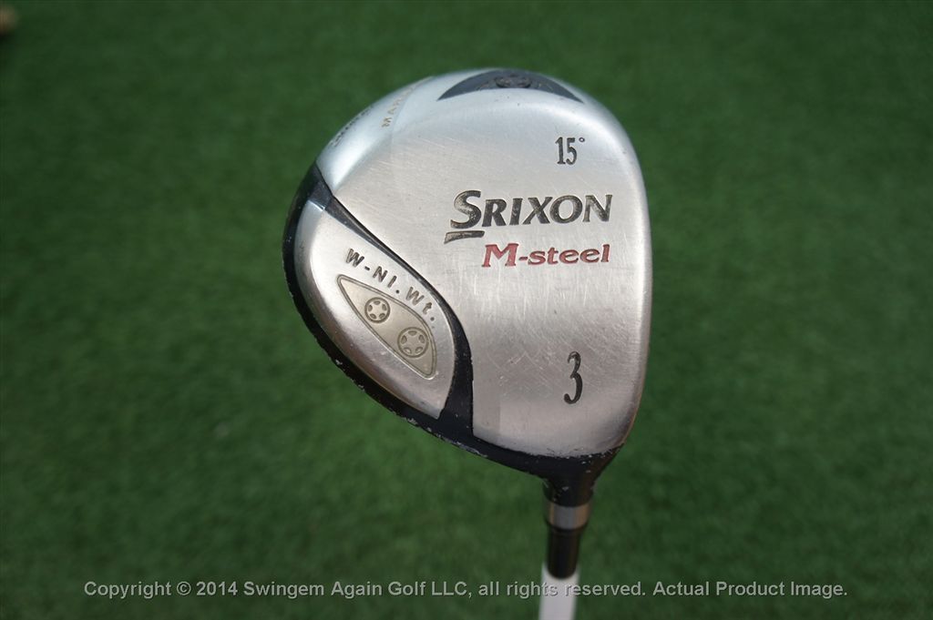 Srixon M-Steel 15* 3 Wood Fairway Graphite Regular 113047 Used