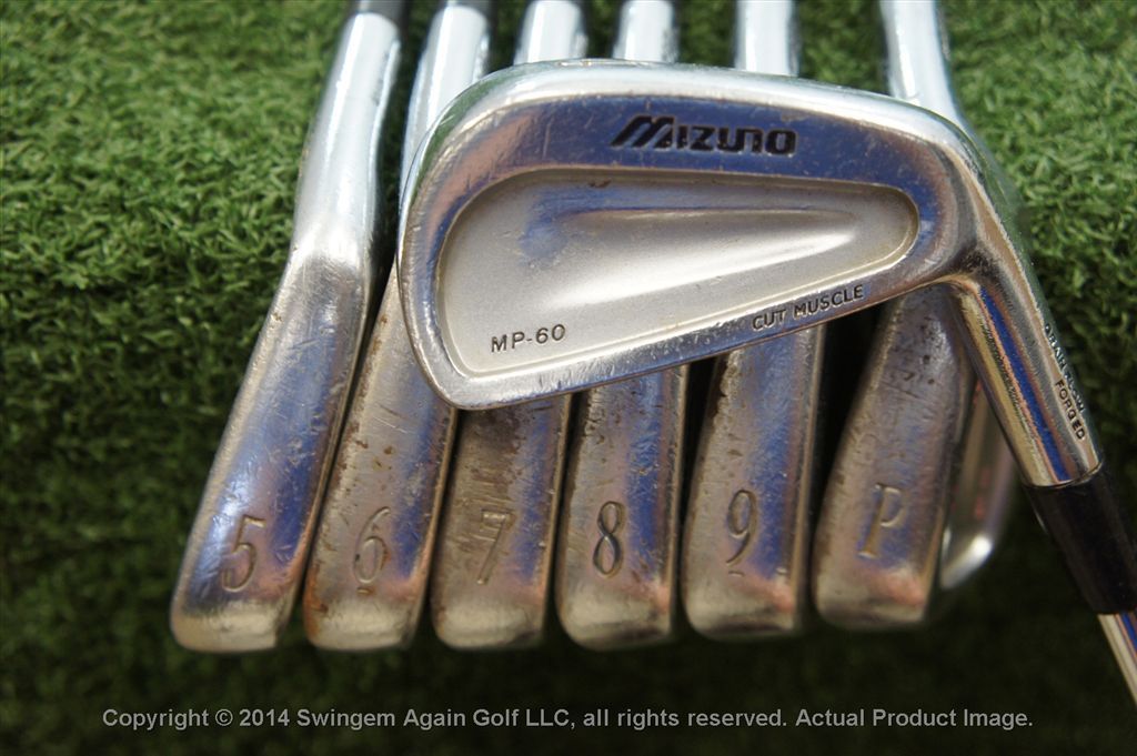 MIZUNO MP 60 MP60 IRON SET 4PW GOLF IRONS STEEL STIFF FLEX