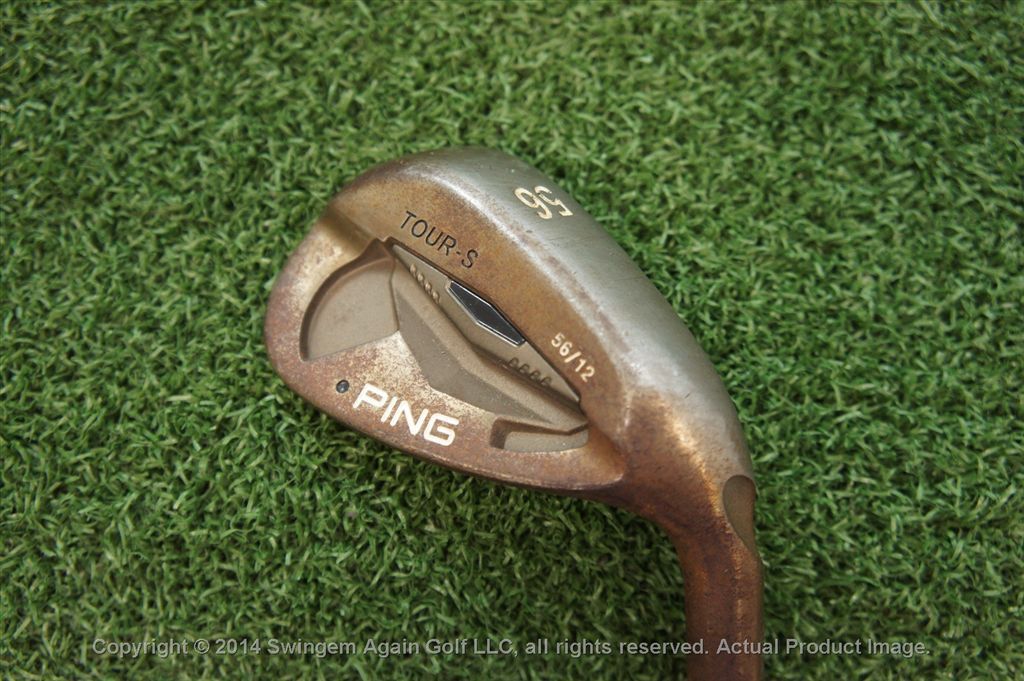 PING TOURS BLACK DOT 56* SAND WEDGE 12* BOUNCE KBS STEEL STIFF 121049