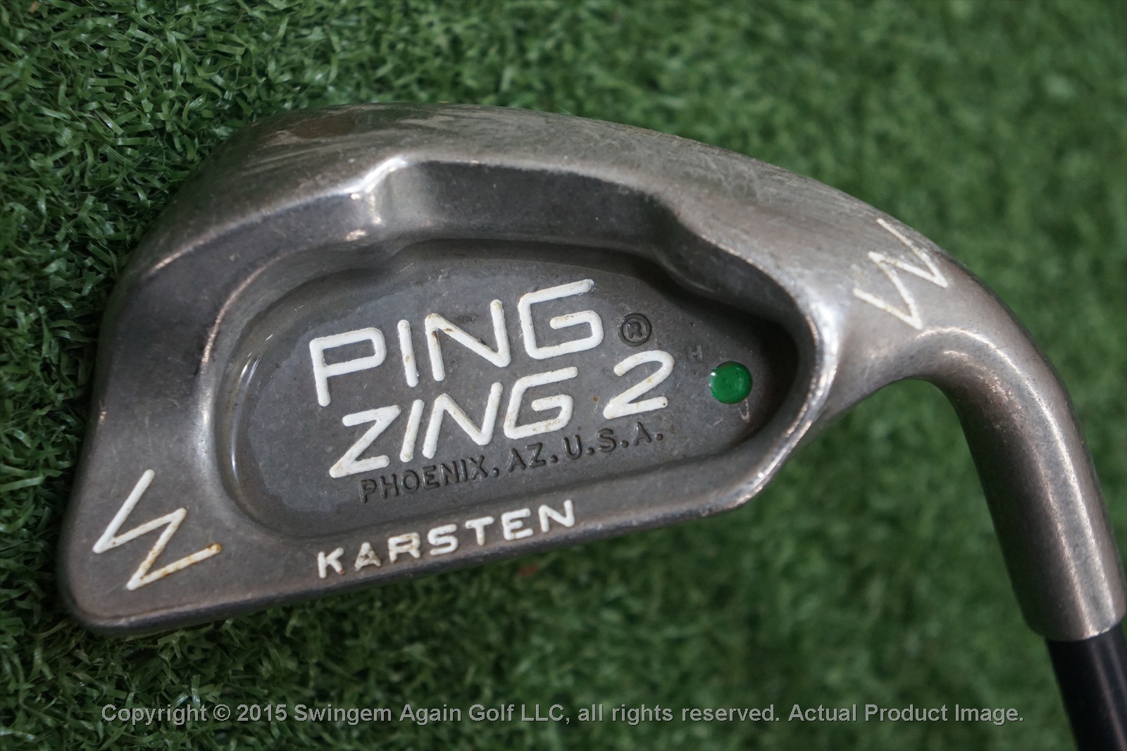 Ping Zing 2 Green Dot Pitching Wedge Graphite Shaft Regular Flex RH