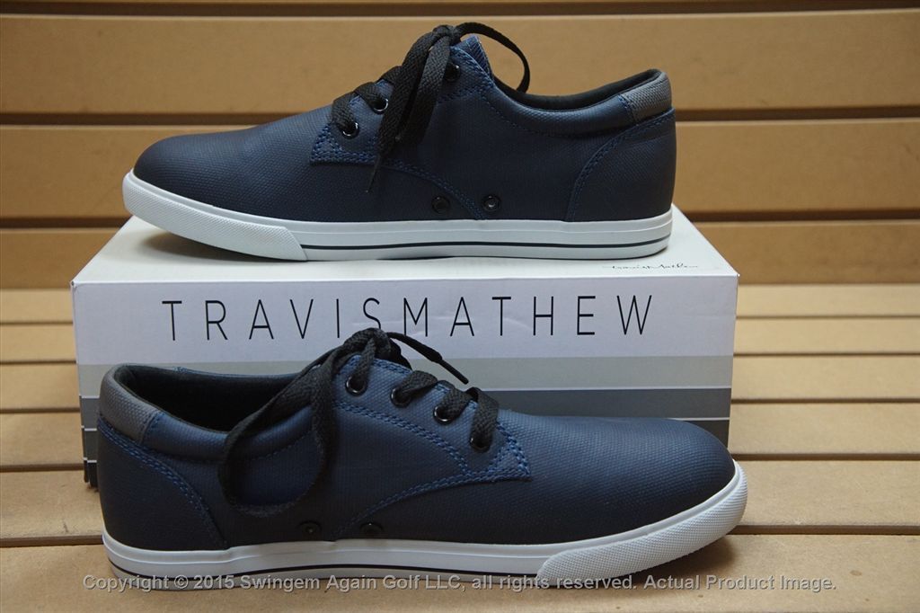 NEW MENS SIZE 9 TRAVIS MATHEW DRUSKIN BLUE GOLF SHOES 140421