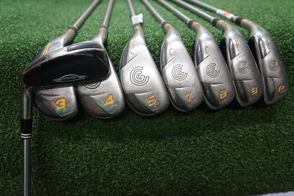 LH Cleveland Hibore XLi Steel Iron Set Regular Flex Irons 3PW 0254565