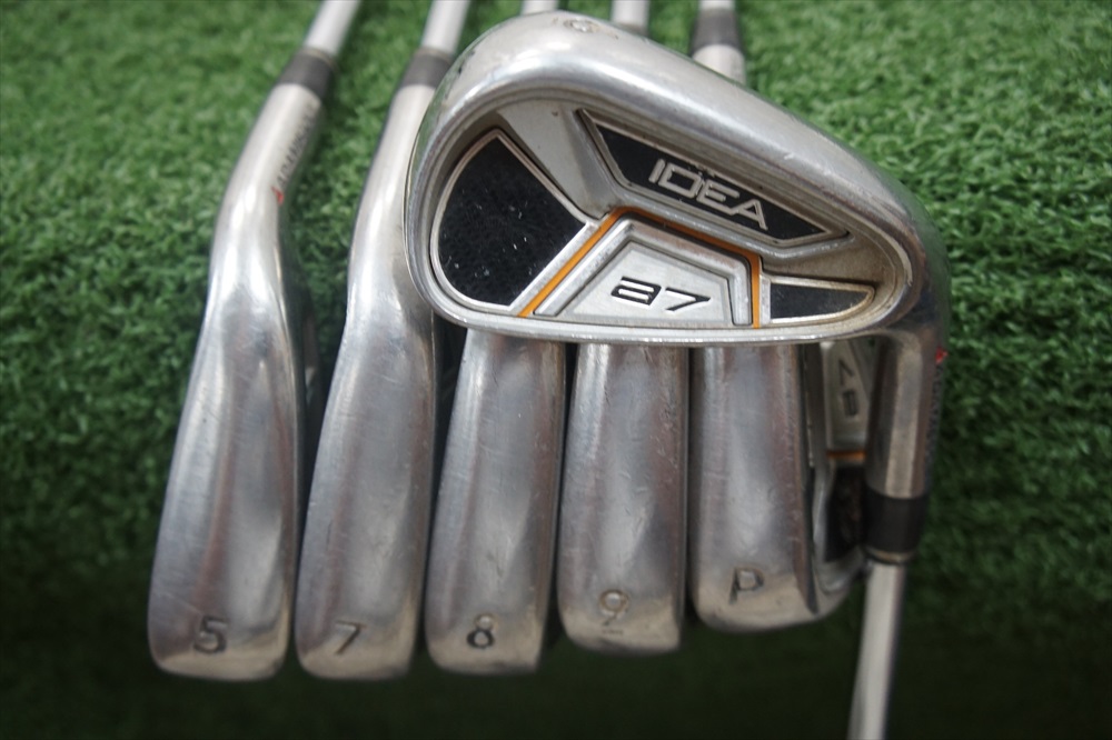 Adams A7 Steel Shaft Iron Set Senior Flex Irons 5PW 0255352 Used Golf