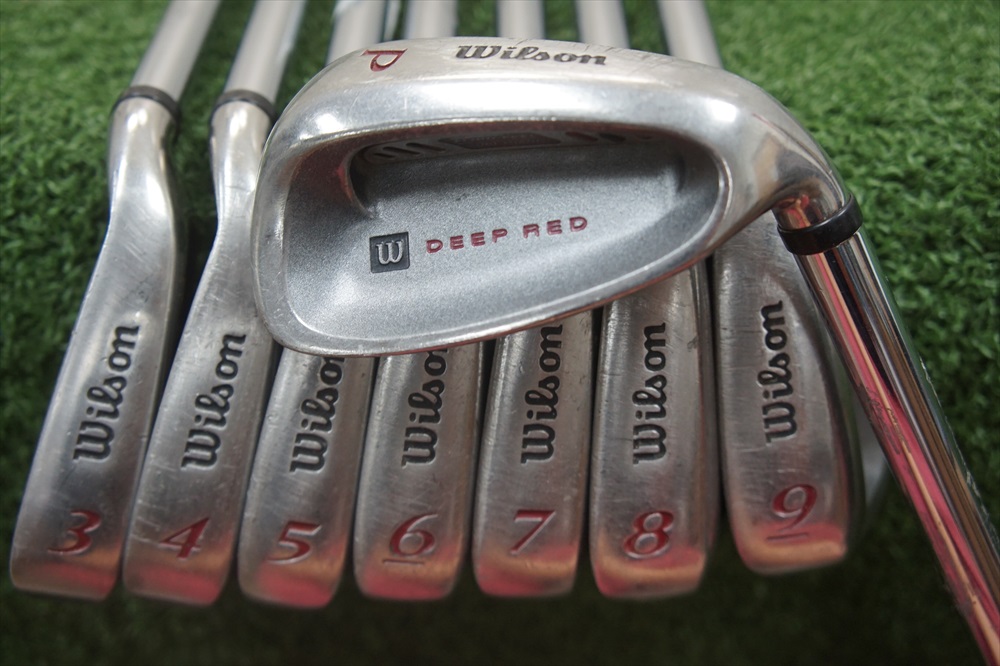Wilson Deep Red Steel Shaft Iron Set Regular Flex Irons 3PW 0268605