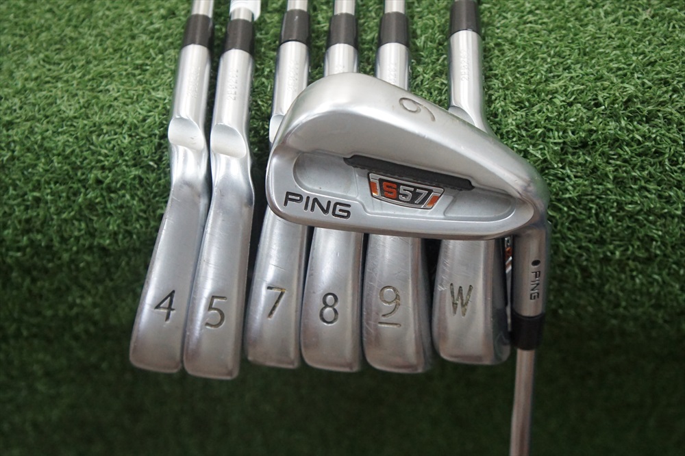 Ping S57 Steel Shaft Iron Set Regular Flex Irons 4PW 0269484 Golf Dyn