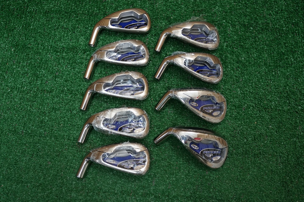 NEW LH LINKSMAN GOLF PHYXIUS TF1 3PW SW CAVITY CAST IRON HEADS ONLY