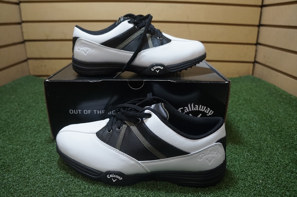 NEW Callaway Chev Comfort Mens Golf Shoe Size 10 Wide White/Black eBay