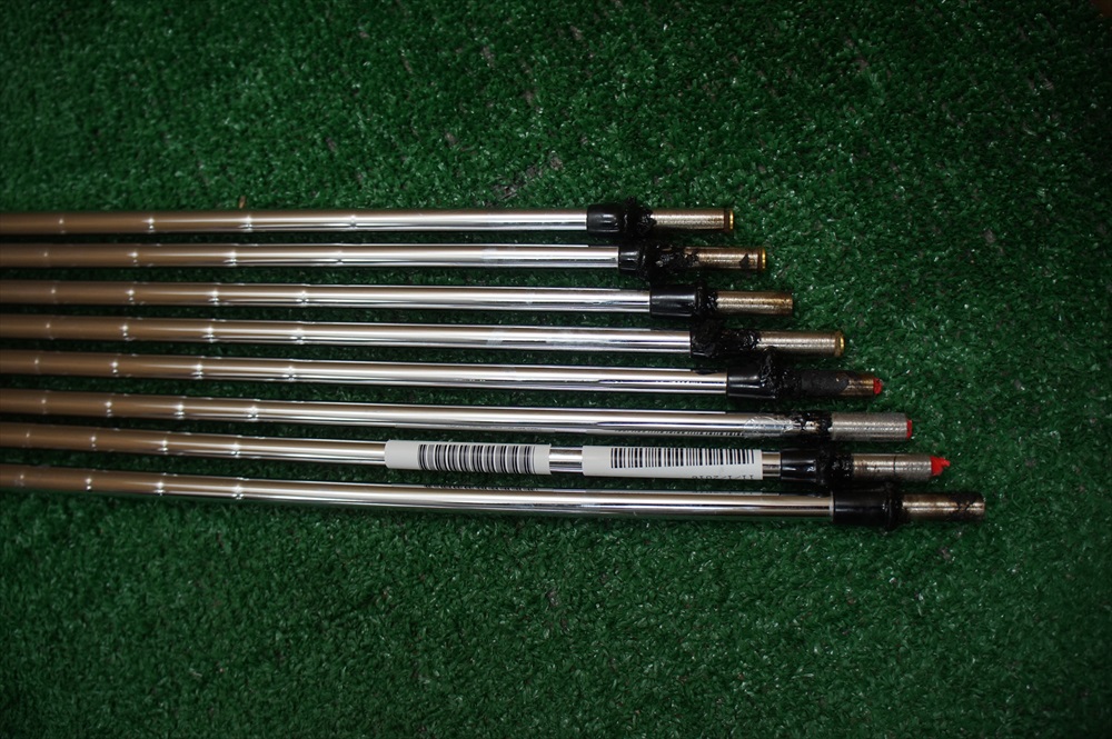 TRUE TEMPER DYNAMIC GOLD DG PRO X100 XSTIFF STEEL IRONS SET SHAFTS