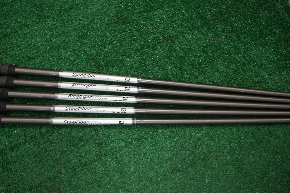 AEROTECH STEELFIBER I110 CW STIFF IRON SHAFTS PULLS 5PC .355 500023 eBay