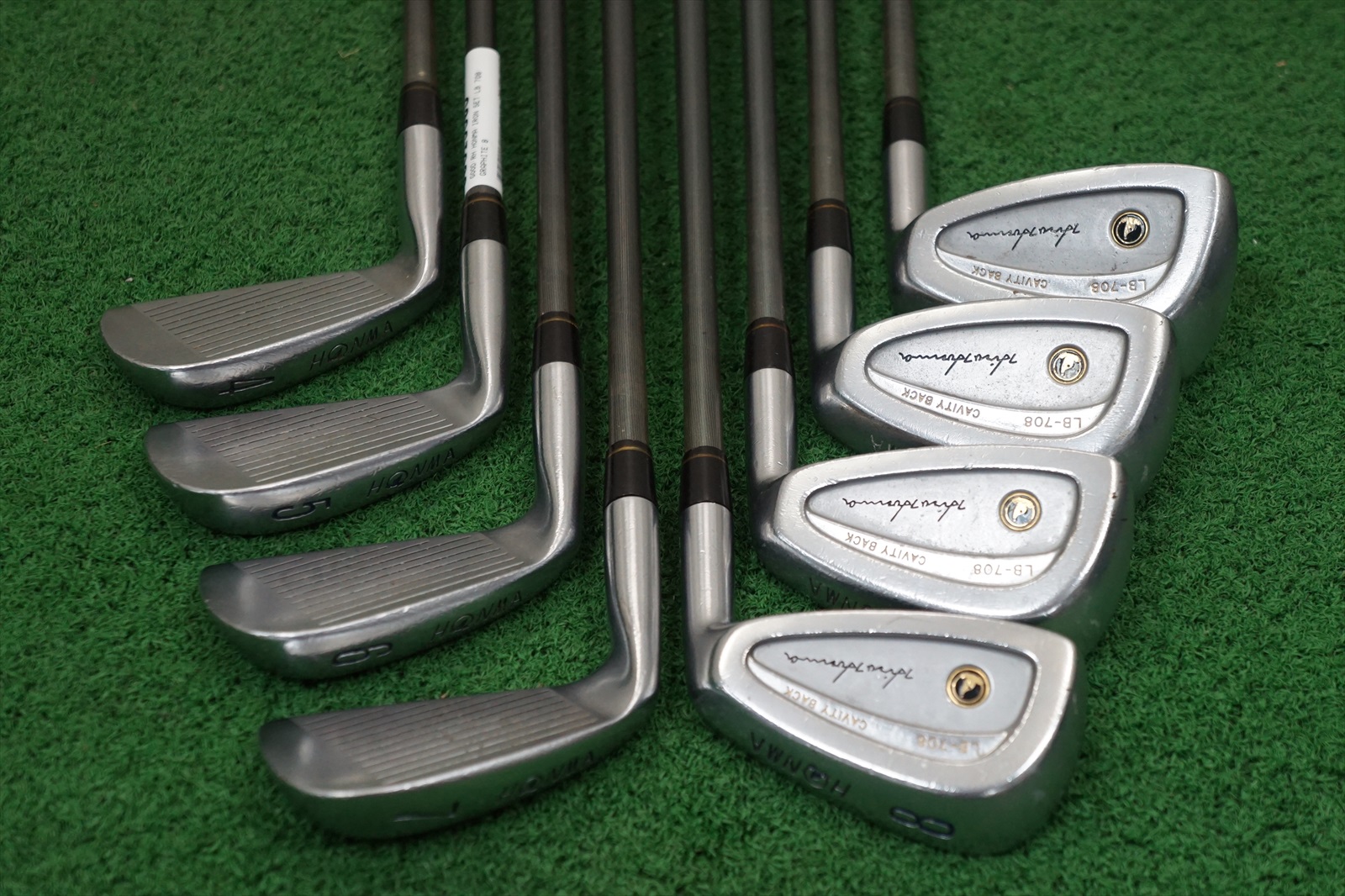 Hiro Honma Lb-708 Cavity Back Graphite Iron Set Stiff Flex Irons 4