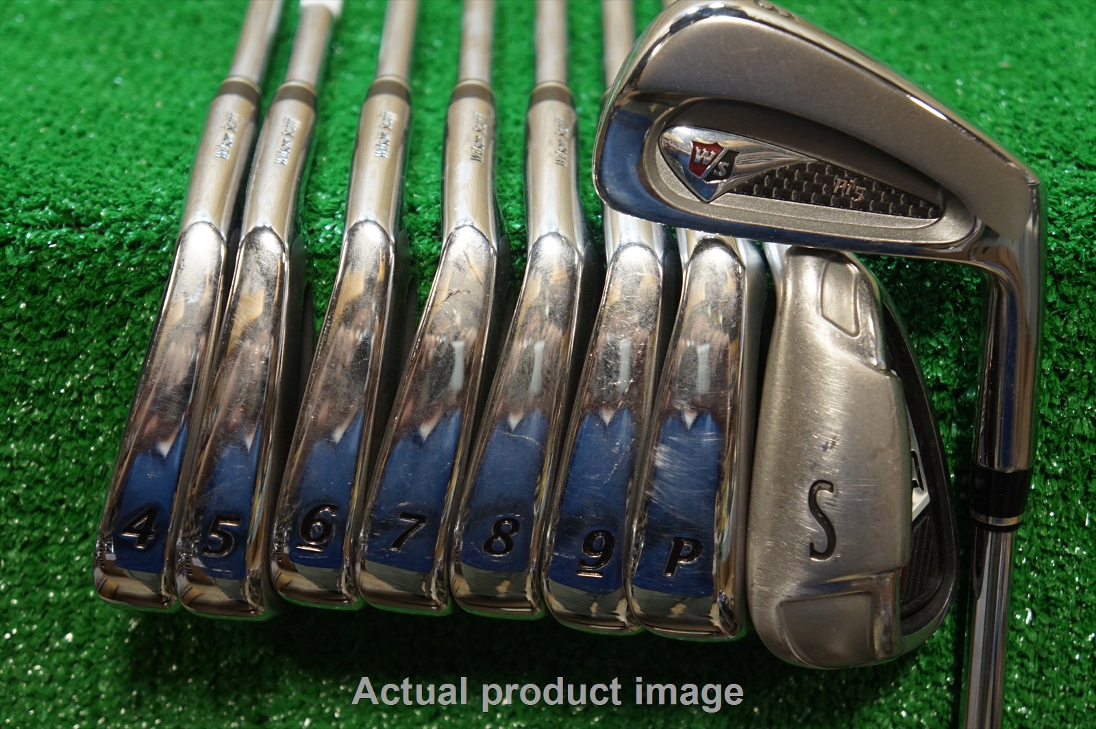 Wilson Pi5 Steel Iron Set Stiff Flex Irons 3Pw 0652632 Mint Right