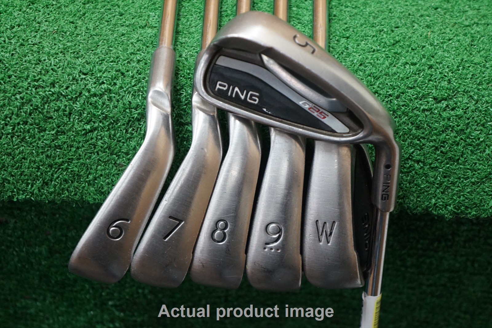 PING G25 STEEL IRON SET SENIOR FLEX IRONS CFS 5PW 0653293 BLACK DOT eBay