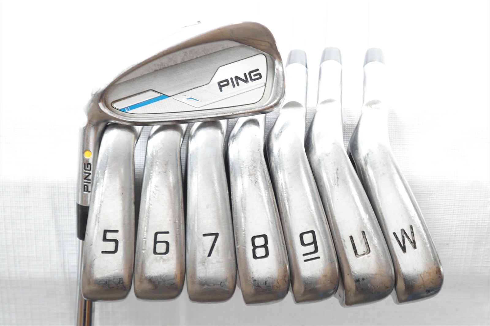 Ping I Series E1 Steel Iron Set Stiff Flex Irons 4Uw Pw 722712 Lefty