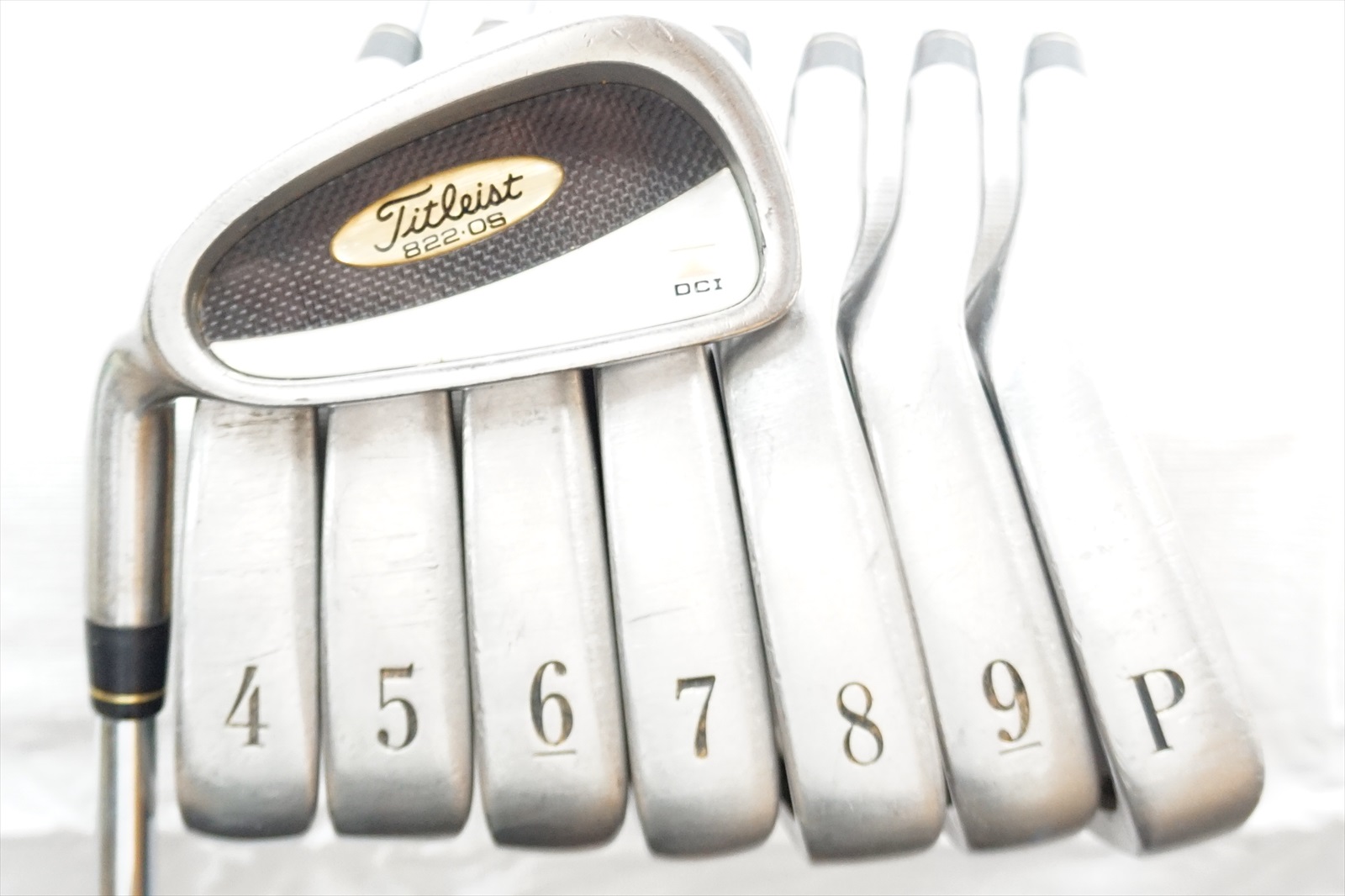 TITLEIST DCI 822 OVERSIZE IRON SET REGULAR FLEX NS PRO STEEL 3PW