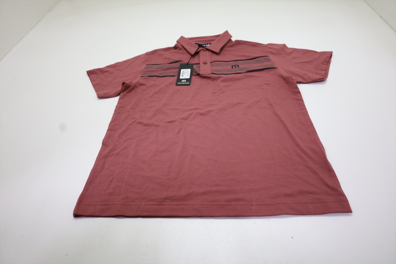 Travis Mathew J Red River Polo Mens Size Medium Roan Rouge 1040A 01260509 New