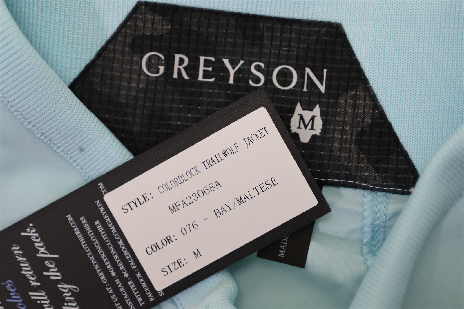 Greyson Colorblock Trailwolf Jacket Mens Size Medium Bay/Maltese