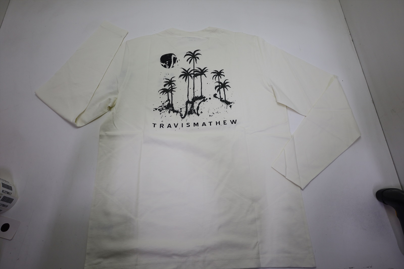 Travis Mathew Rolling Waves Polo Mens Size Large Vanilla Ice 1029C