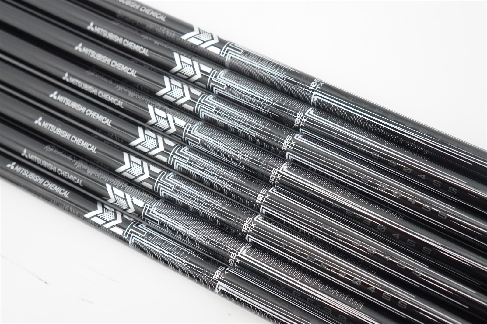 クラブ MITSUBISHI CHEMICAL MMT105TX Mitsubishi Mmt 105TX Tour X-Stiff #3-PW Iron Shaft Set 8Pc Uncut
