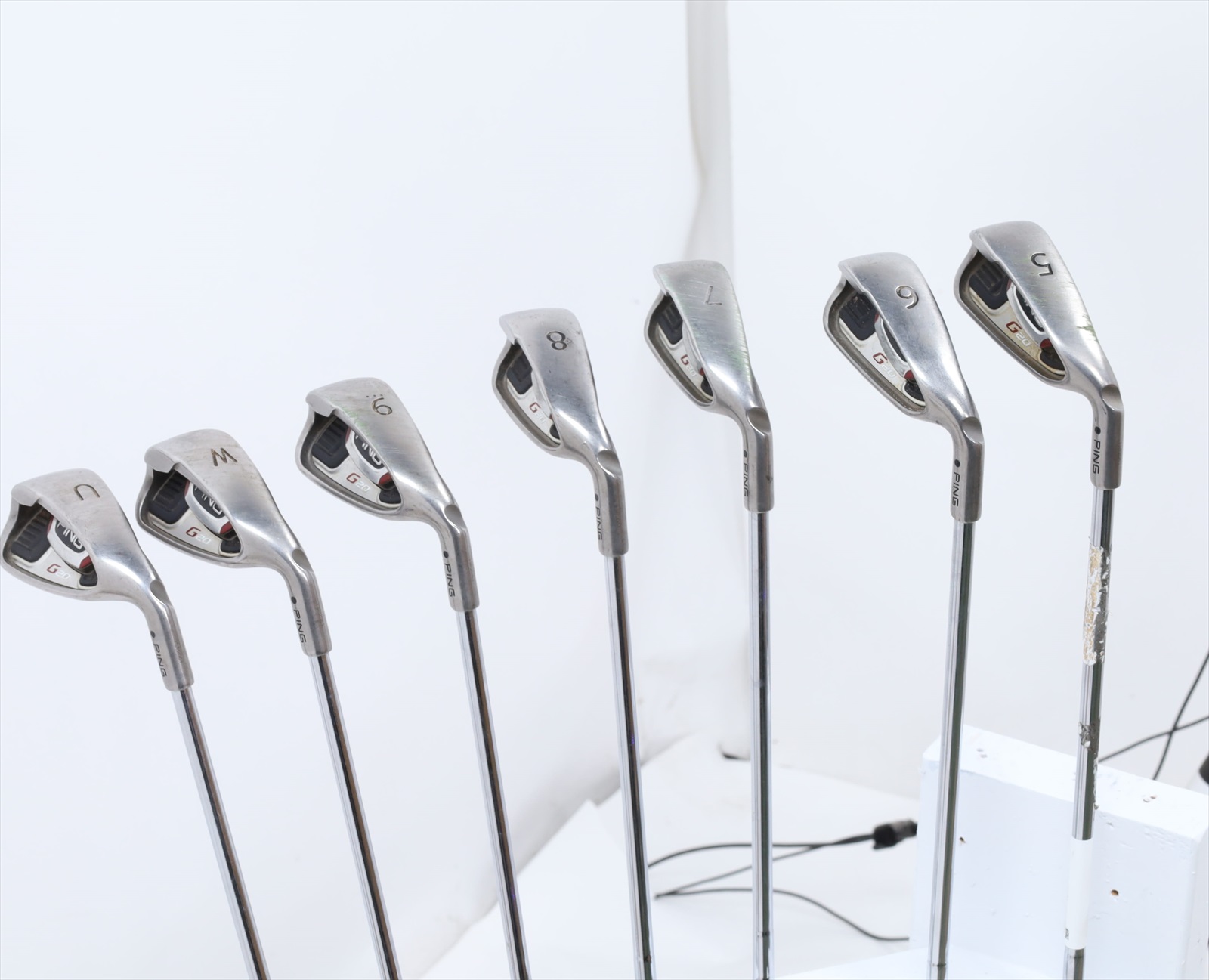 Ping G20 Black Dot Iron Set 5-Pw, Uw Regular Flex Ping Cfs Steel