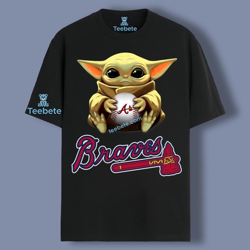 Atlanta Braves Star Wars Baby Yoda Regular Shirt Classic