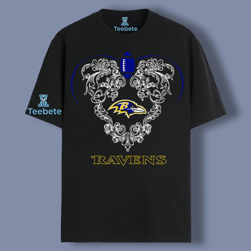 Baltimore Ravens In The Hearts Of Fans Graphic Tee