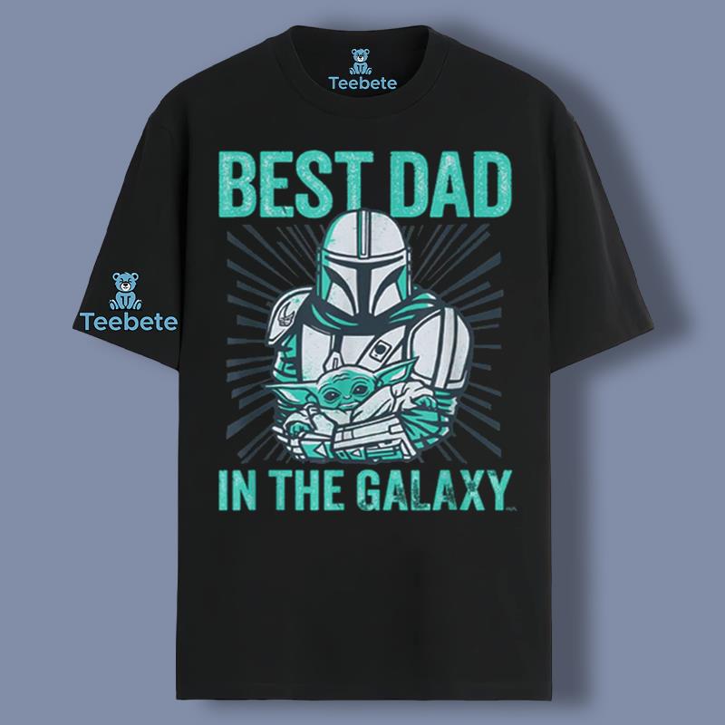 Best Dad In The Galaxy Mandalorian And Grogu Shirt Crewneck