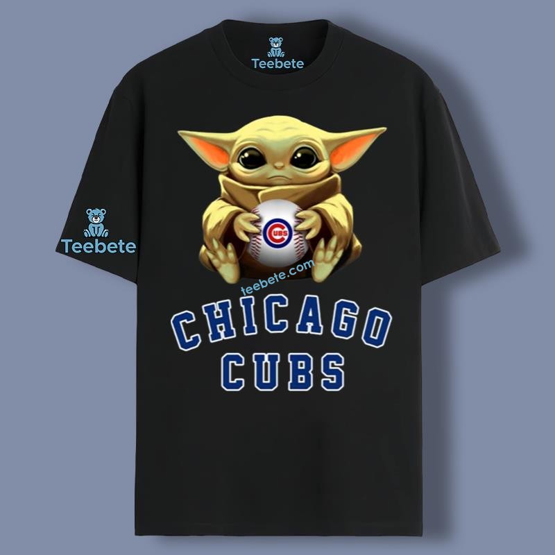 Chicago Cubs Star Wars Baby Yoda Shirt For Boy For Girls