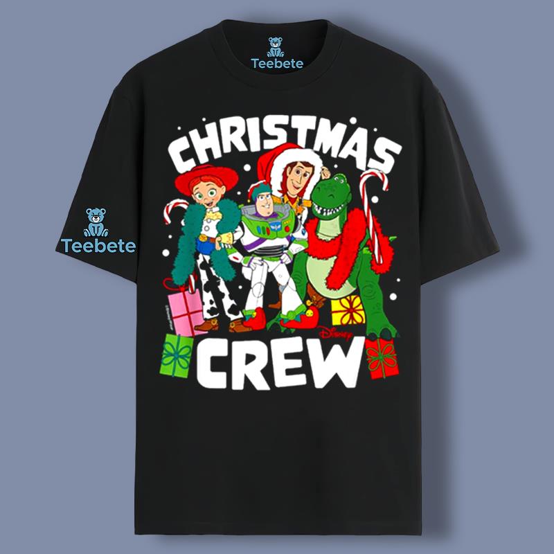 Christmas Crew Rex Buzz Lightyear Woody Black Shirt